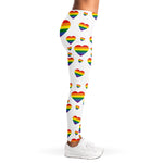 Rainbow LGBT Heart Pattern Print Women's Leggings