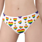 Rainbow LGBT Heart Pattern Print Women's Panties