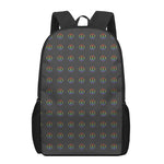 Rainbow LGBT Peace Sign Pattern Print 17 Inch Backpack