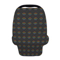 Rainbow LGBT Peace Sign Pattern Print Baby Seat Cover