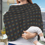 Rainbow LGBT Peace Sign Pattern Print Baby Seat Cover