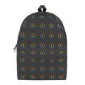 Rainbow LGBT Peace Sign Pattern Print School Backpack