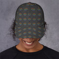 Rainbow LGBT Peace Sign Pattern Print Baseball Cap