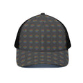 Rainbow LGBT Peace Sign Pattern Print Black Mesh Trucker Hat