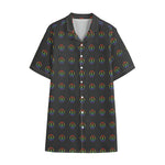 Rainbow LGBT Peace Sign Pattern Print Cotton Hawaiian Shirt