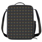Rainbow LGBT Peace Sign Pattern Print Crossbody Lunch Bag