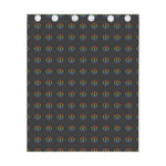 Rainbow LGBT Peace Sign Pattern Print Curtain