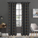 Rainbow LGBT Peace Sign Pattern Print Curtain
