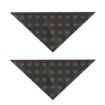 Rainbow LGBT Peace Sign Pattern Print Dog Bandana