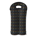 Rainbow LGBT Peace Sign Pattern Print Double Neoprene Wine Tote