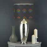 Rainbow LGBT Peace Sign Pattern Print Drum Lamp Shade