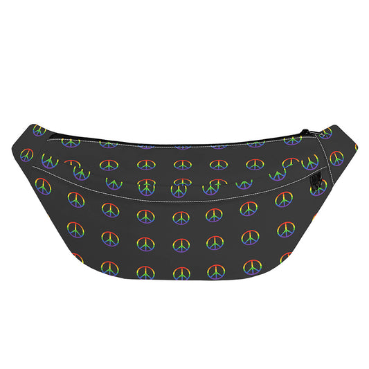 Rainbow LGBT Peace Sign Pattern Print Fanny Pack