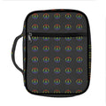 Rainbow LGBT Peace Sign Pattern Print Front Pocket Bible Bag