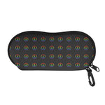 Rainbow LGBT Peace Sign Pattern Print Glasses Case