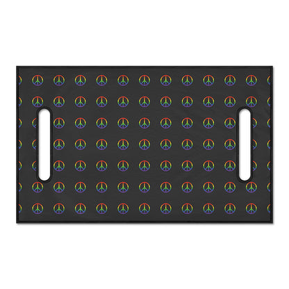 Rainbow LGBT Peace Sign Pattern Print Golf Cart Seat Cover