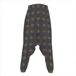 Rainbow LGBT Peace Sign Pattern Print Hammer Pants