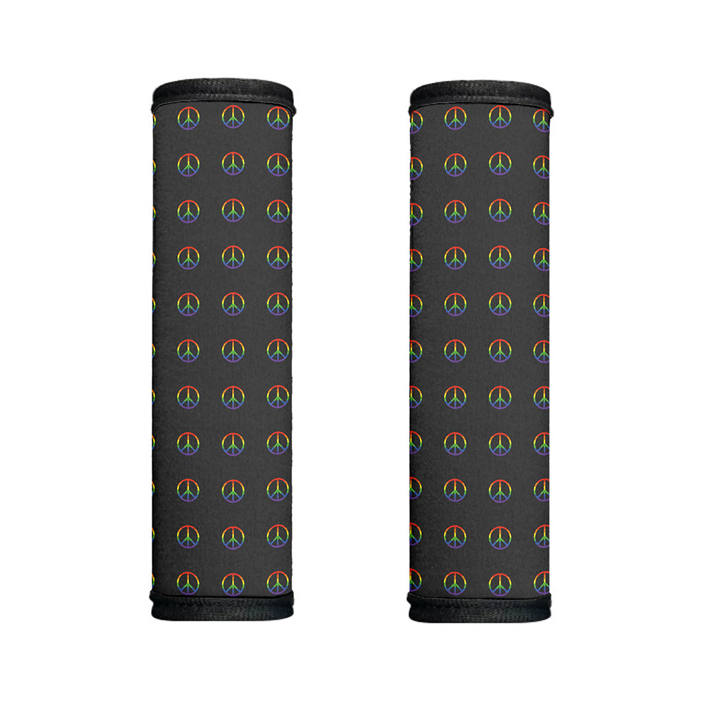 Rainbow LGBT Peace Sign Pattern Print Handle Covers