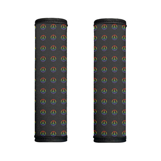 Rainbow LGBT Peace Sign Pattern Print Handle Covers