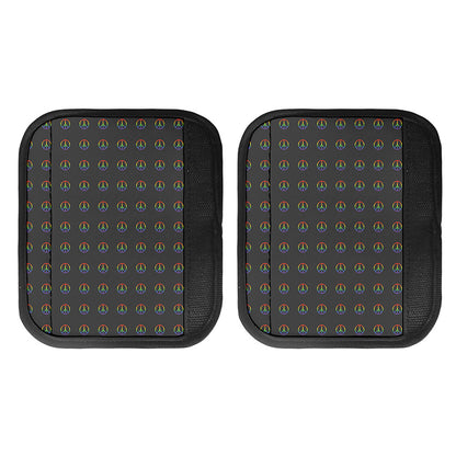 Rainbow LGBT Peace Sign Pattern Print Handle Covers