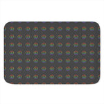 Rainbow LGBT Peace Sign Pattern Print Indoor Door Mat