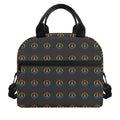 Rainbow LGBT Peace Sign Pattern Print Insulated Lunch Bag