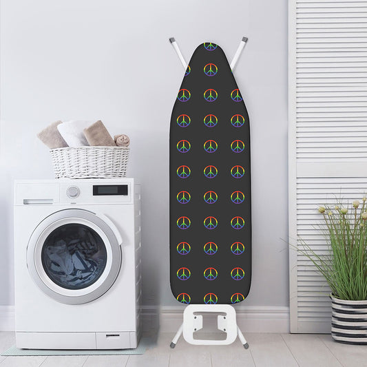 Rainbow LGBT Peace Sign Pattern Print Ironing Board Cover