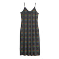 Rainbow LGBT Peace Sign Pattern Print Jersey Midi Cami Dress