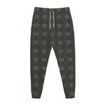 Rainbow LGBT Peace Sign Pattern Print Jogger Pants