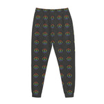 Rainbow LGBT Peace Sign Pattern Print Jogger Pants