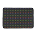 Rainbow LGBT Peace Sign Pattern Print Kitchen Mat