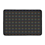 Rainbow LGBT Peace Sign Pattern Print Kitchen Mat