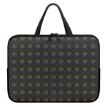 Rainbow LGBT Peace Sign Pattern Print Laptop Sleeve With Handle