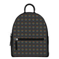 Rainbow LGBT Peace Sign Pattern Print Leather Backpack