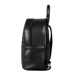 Rainbow LGBT Peace Sign Pattern Print Leather Backpack