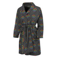 Rainbow LGBT Peace Sign Pattern Print Men's Bathrobe