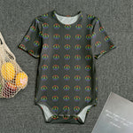 Rainbow LGBT Peace Sign Pattern Print Men's Bodysuit
