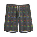 Rainbow LGBT Peace Sign Pattern Print Men's Athletic Shorts