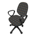 Rainbow LGBT Peace Sign Pattern Print Office Chair Cover