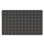 Rainbow LGBT Peace Sign Pattern Print Polyester Doormat