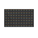 Rainbow LGBT Peace Sign Pattern Print Polyester Flag