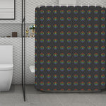 Rainbow LGBT Peace Sign Pattern Print Polyester Shower Curtain