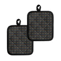Rainbow LGBT Peace Sign Pattern Print Pot Holders