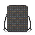 Rainbow LGBT Peace Sign Pattern Print Rectangular Crossbody Bag
