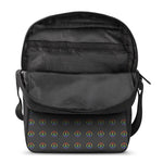 Rainbow LGBT Peace Sign Pattern Print Rectangular Crossbody Bag