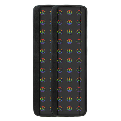 Rainbow LGBT Peace Sign Pattern Print Refrigerator Handle Covers