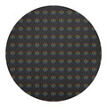 Rainbow LGBT Peace Sign Pattern Print Round Blanket