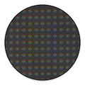 Rainbow LGBT Peace Sign Pattern Print Round Floor Mat