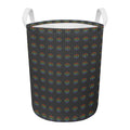Rainbow LGBT Peace Sign Pattern Print Round Laundry Basket