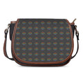 Rainbow LGBT Peace Sign Pattern Print Saddle Bag