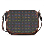 Rainbow LGBT Peace Sign Pattern Print Saddle Bag